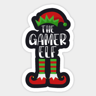 The gamer Elf Funny Family Party Sticker